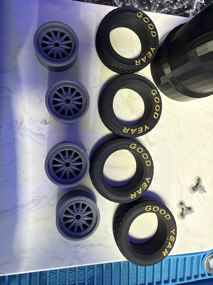 3D-printed RC wheels and tires